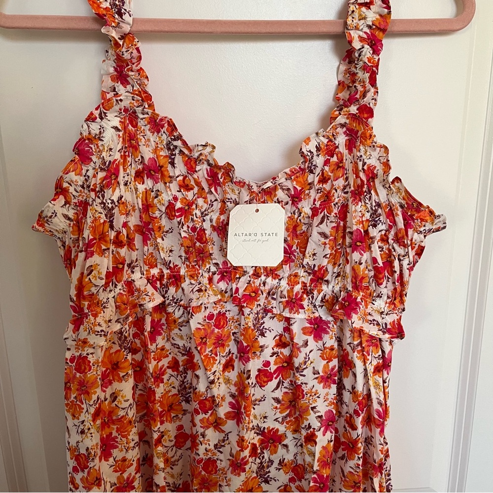 NEW Altar’d State Floral Maxi Dress Size Large Available NWT - Picture 6 of 9
